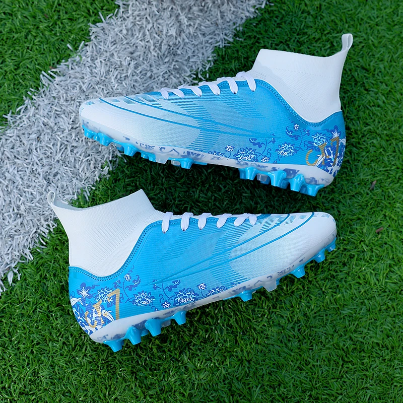 أحذية كرة القدم للرجال في الهواء الطلق أحذية كرة القدم المهنية TF/FG أحذية ملعب كرة القدم مريحة عدم الانزلاق التدريب أحذية رياضية 32-45