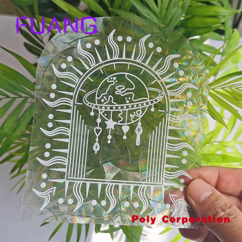 Custom  Custom Prism Rainbow Maker  Suncatcher Sticker Sunshine Sunflower Design Sun Catcher Window Sticker