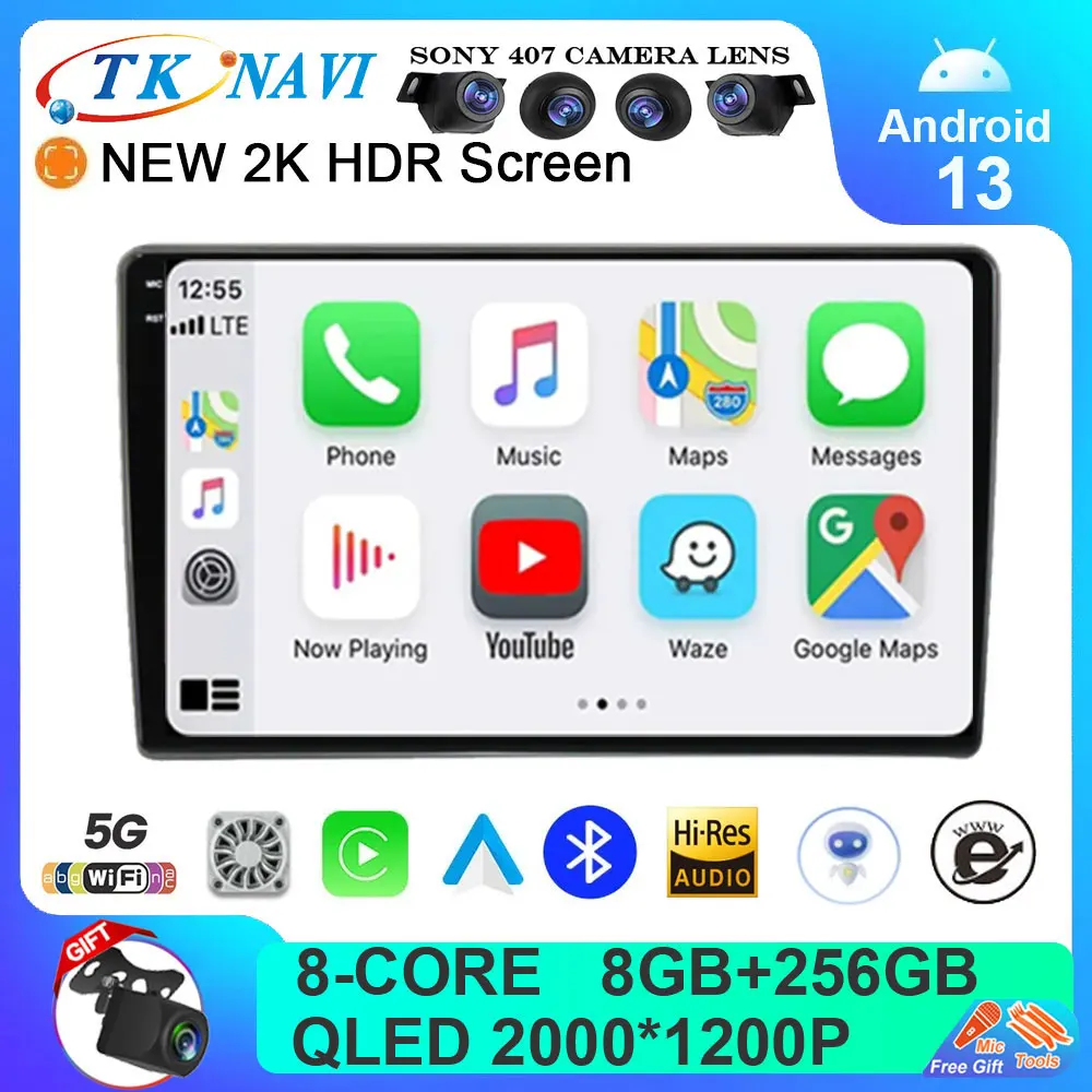 Android 13 For Opel Vauxhall Astra H G J Vectra Antara Zafira Corsa Vivaro Meriva Veda Combo 4G Carplay Auto 9 inch No 2 Din DVD