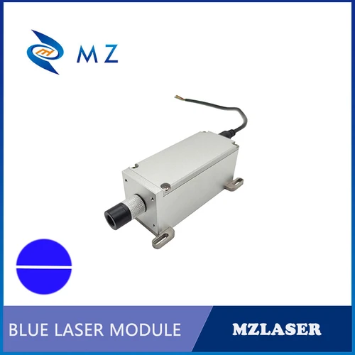Imagen 1 del producto Módulo láser de Línea Azul con adaptador de Grado Industrial, lente de alta calidad, 450nm, 3000mW, buena disipación del calor, enchufe de aviación