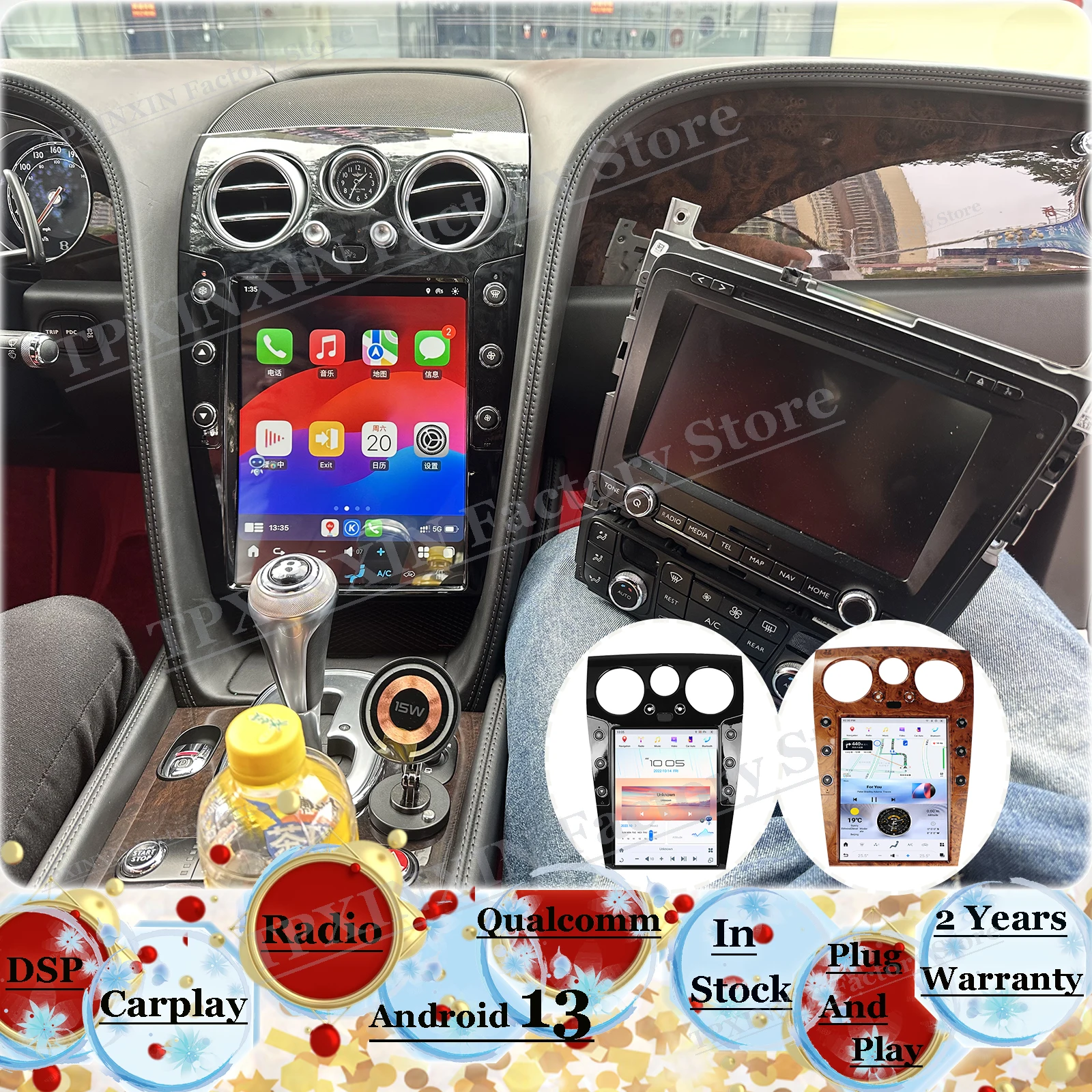 

For Bentley Flying Spur Continental GT 2005-2017 Android Car Radio Carplay Autoradio Stereo Multimedia intelligent systems Auto