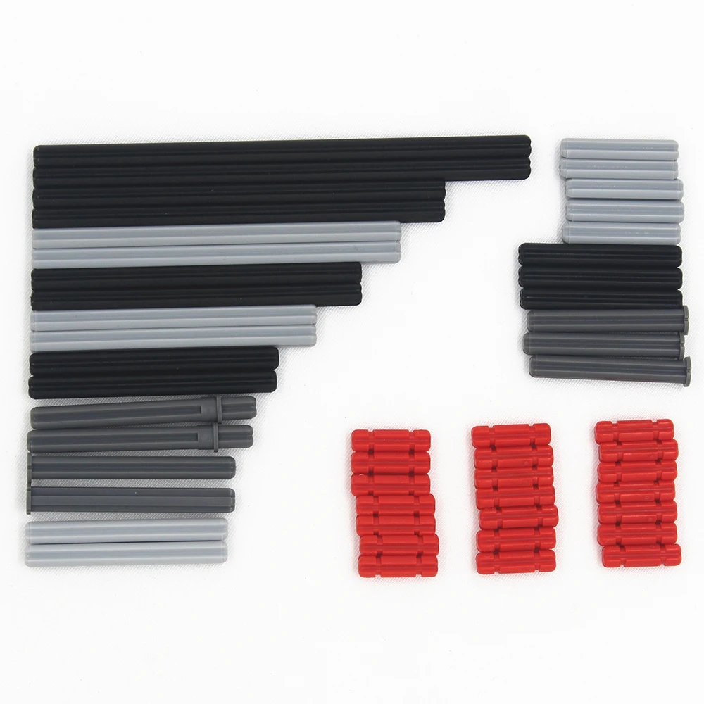 MOC Technical Parts Bulk Pin Liftarm Bricks Studless Beam Axle Plug Connector Panel Gear Building Block Set Compatible with Lego