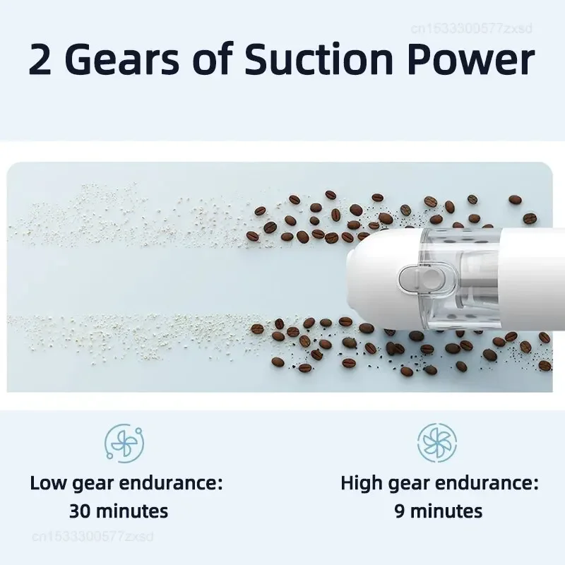 مكنسة كهربائية محمولة للسيارة من Xiaomi Mijia، ماكينة تنظيف لاسلكية صغيرة محمولة للأجهزة المنزلية، شفط الإعصار 13000Pa