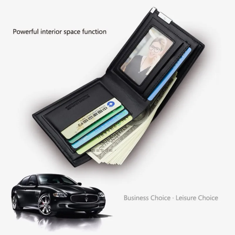 محفظة جلدية قصيرة للرجال مع ملحقات ترخيص حامل البطاقة لجاكوار XF F-pace I-pace XK XE XJ E-pace JS-Racing SV #5