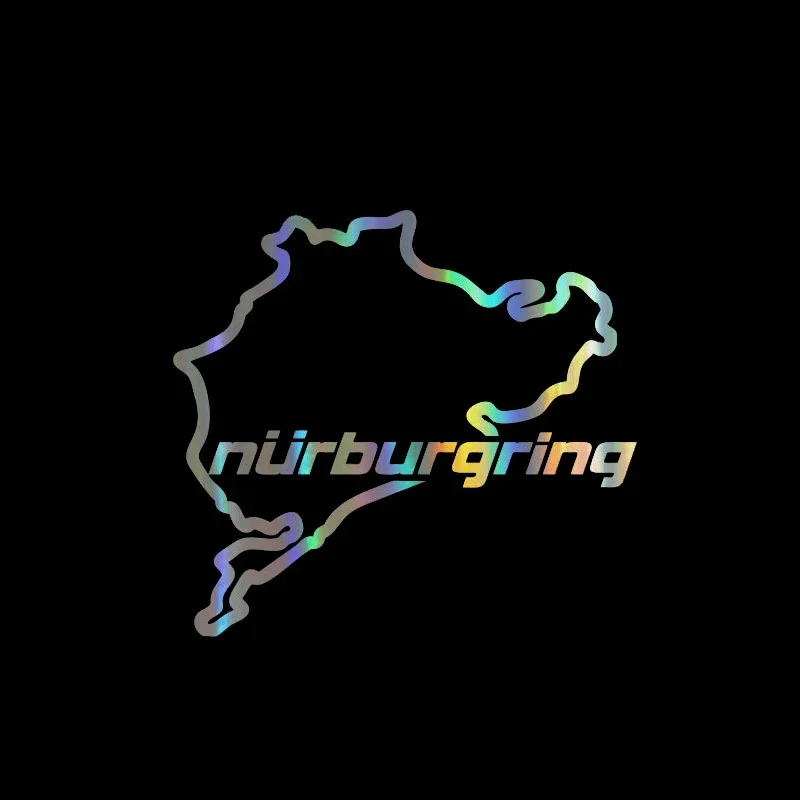 1pc Nurburgring Race Track 2D Flat Vinyl Sticker Waterproof UV Resistant Decal for Car Motorcycle Exterior Decor