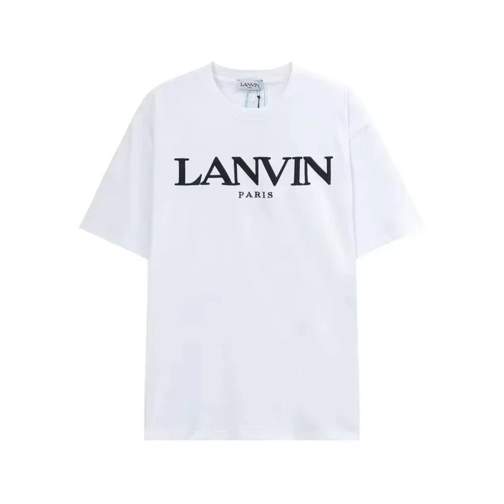 2026 Unisex Simple French Letter Graphic T-shirt Oversized Short Sleeve Tee Minimal Text Print Loose Summer Cotton Trendy Top