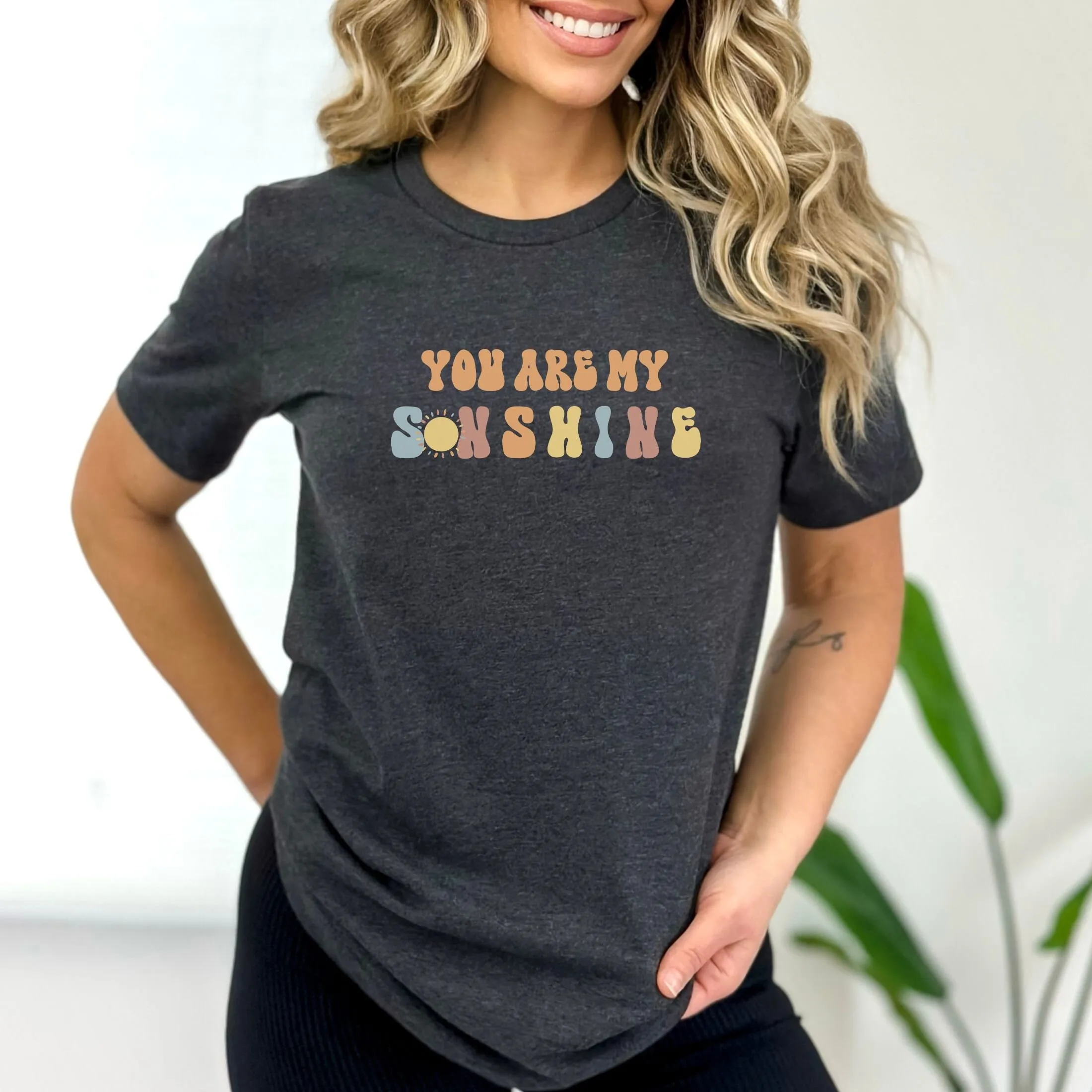 

Футболка Sunshine Happy Shirt, подарок для солнечных людей, довольно заводная мама, дочка, весна