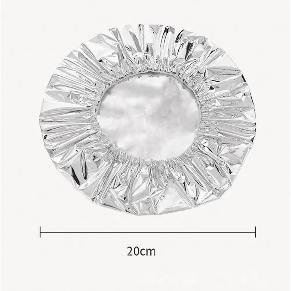 غطاء لتدفئة الطعام من رقائق الألومنيوم للاستعمال مرة واحدة، مقاوم للماء ومقاوم للزيت، واقي طعام لطاولة المطبخ في الميكروويف