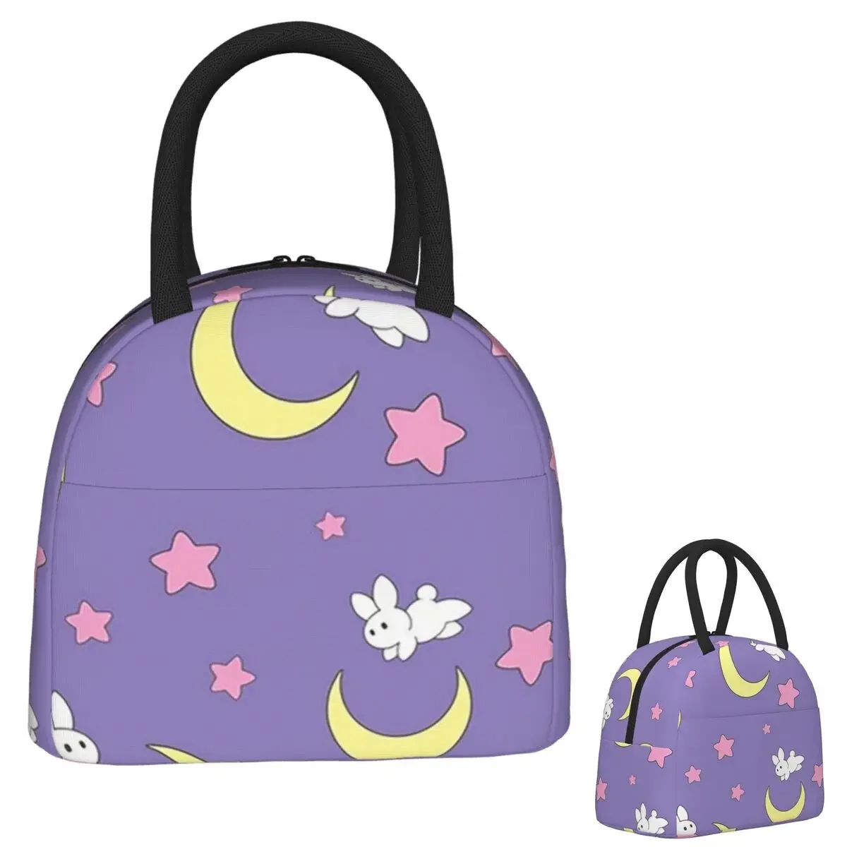 Rabbit Of The Moon Insulated Lunch Bag for Women Kids Portable Food Boxes Thermal Lunch Box Tote