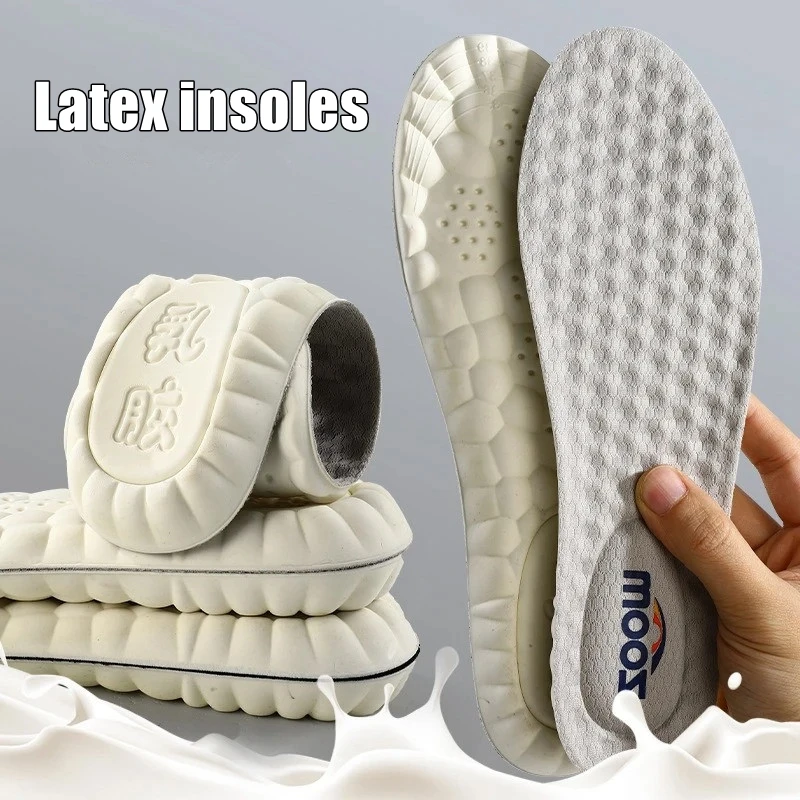 

Quality latex insoles ZOOM Soft Shock absorbing Shoe Insole Men Women Baskets Running Sports Shoes Sole non slip shoe pads