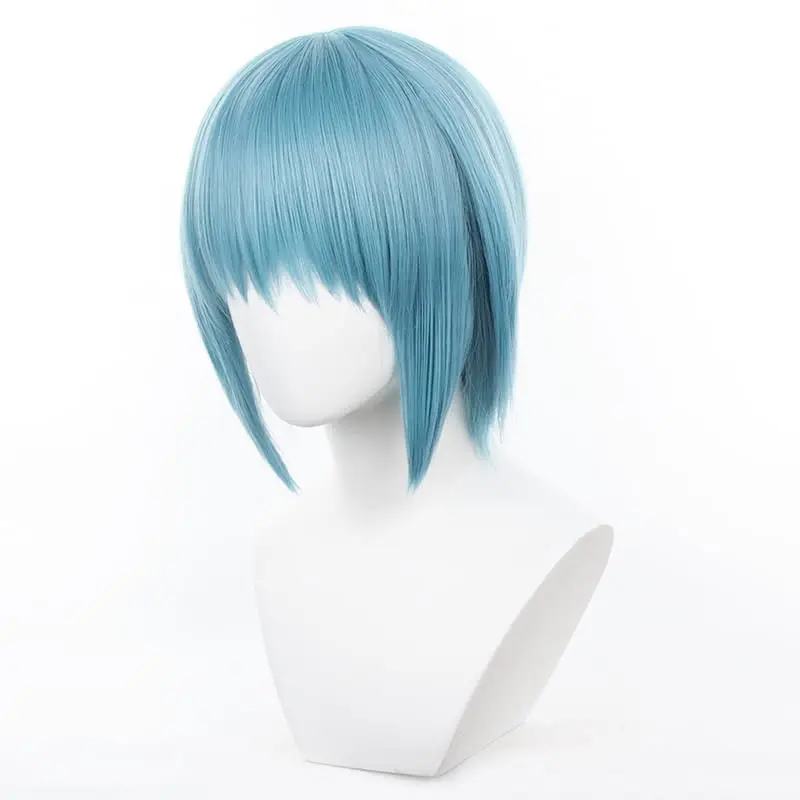 Short Blue Cosplay Miki Sayaka Anime Wig Heat Resistant Halloween Costume party Wig