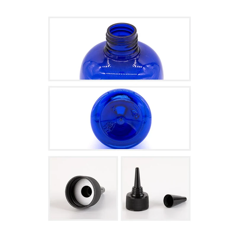 500ml E Liquid Empty Plastic Bottles With Pointed Mouth Cap 500g Big Size Lotion Cosmetic Packaging Containers Bottle Trip Cap