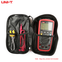 UNI-T Digital Multimeter Bag Black Hard Case Storage Waterproof Shockproof Carry Bag with Mesh Pocket for Protecting