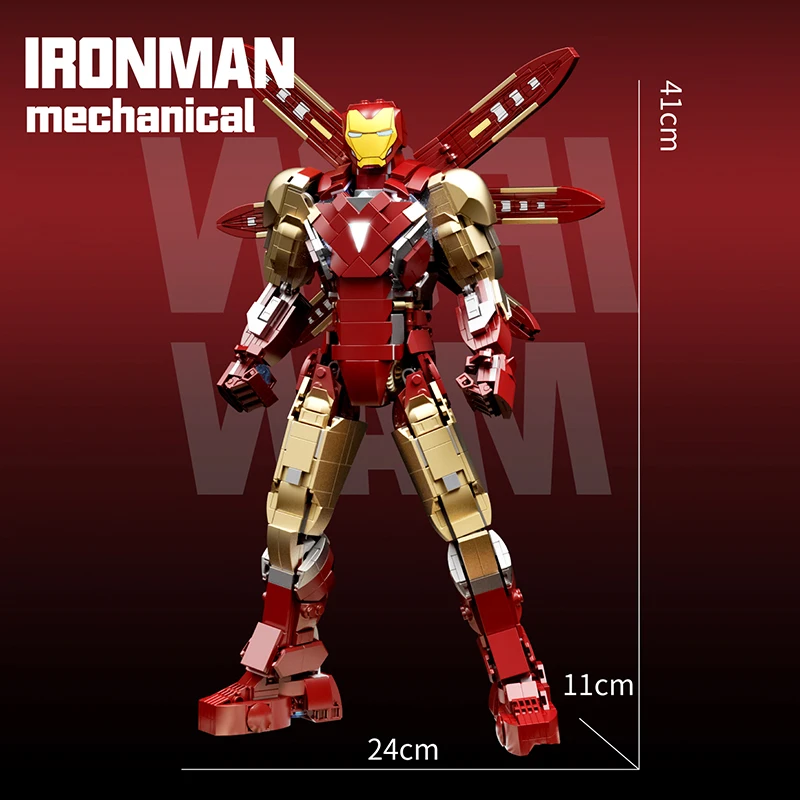 Marvel Iron Man MK85 Mecha MOC Building Blocks Movie Dolls The Avengers Figures Bricks Gifts Toys for Kids Children Adult Boys