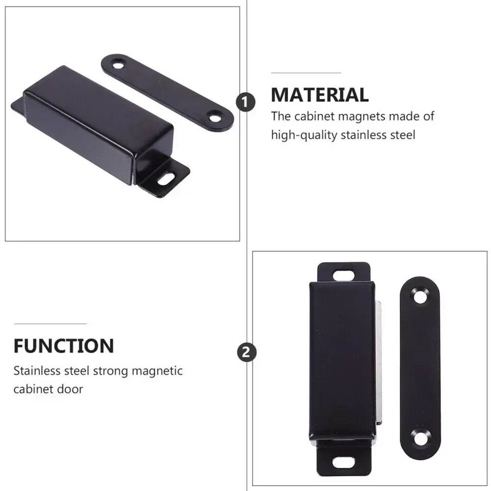 Stainless Steel Magnetic Cabinet Catches Latch Magnet Cabinet Suction For Furniture Wardrobe Cupboard Strong Door