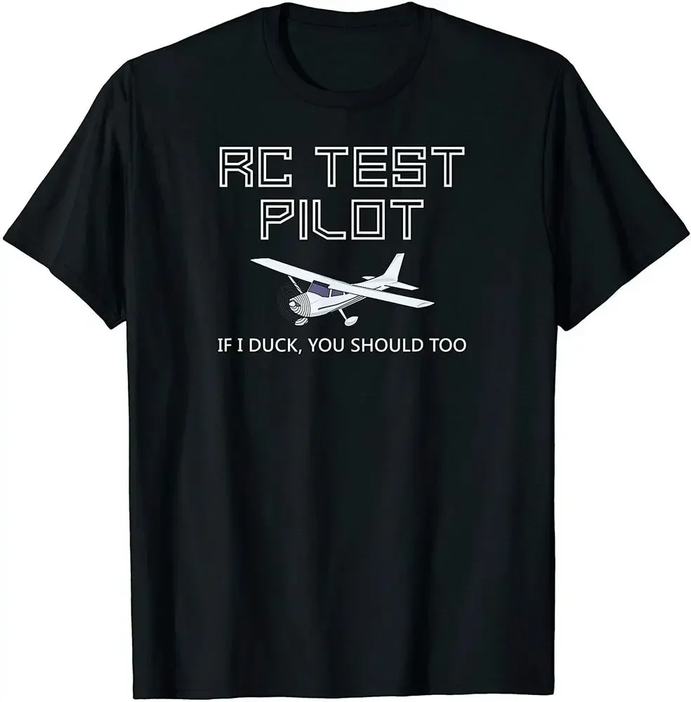 RC Plane Test Pilot Funny Radio Control Hobby T-Shirt  Tees High Quality 100%Cotton Short Sleeve