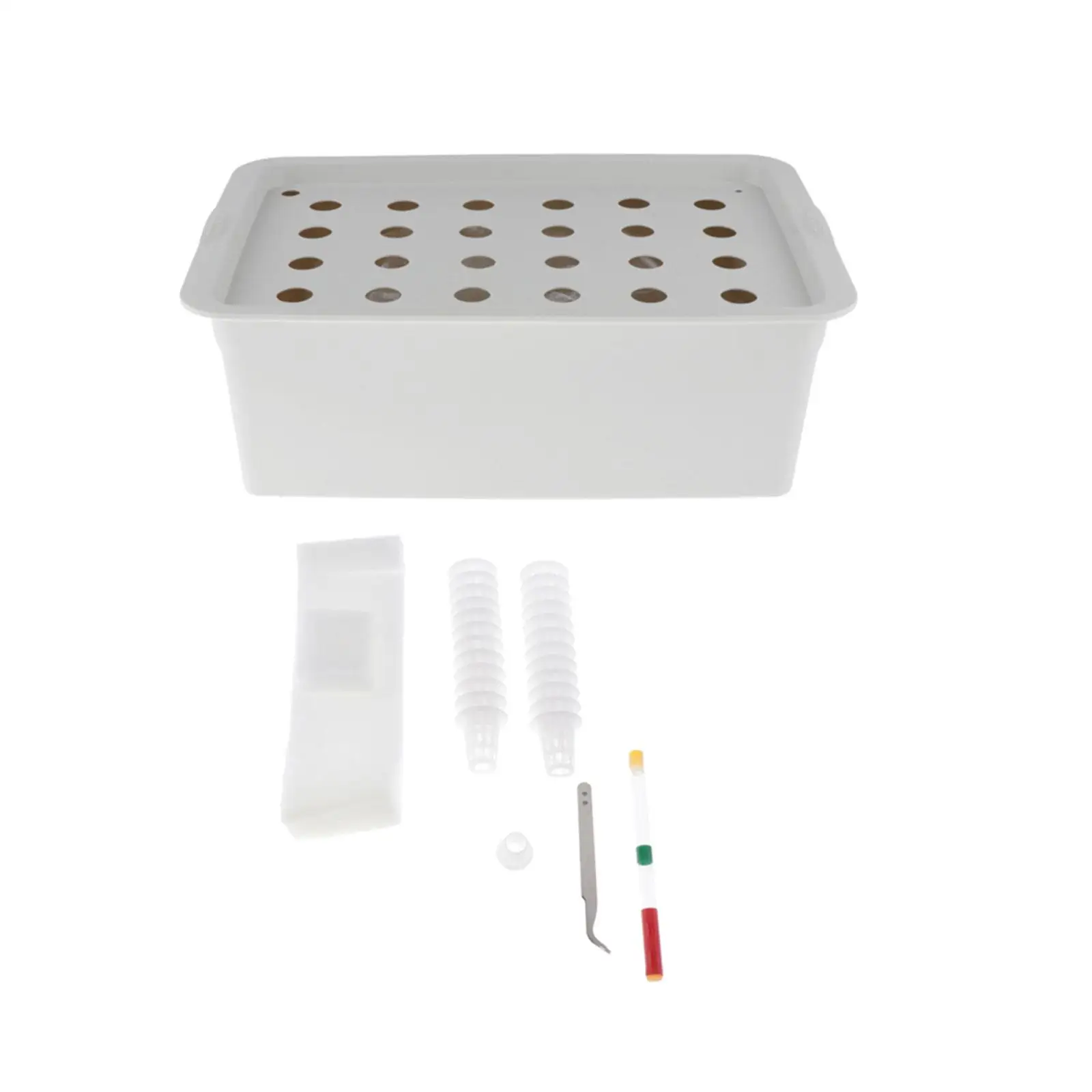 24 Sites Garden Cabinet Box Indoor Hydroponic Grow Set Plant Site Hydroponic Set for Office Parterre Balcony Garden Lettuce