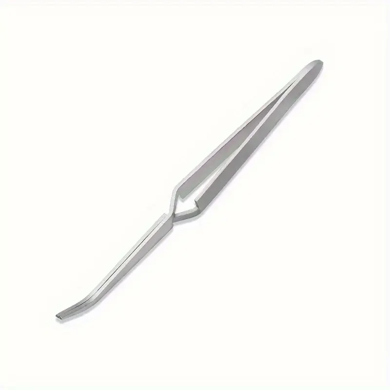 Non-slip Tweezers Stainless Steel Cross Lock Reverse Action Tweezer Save Effort Maintenance Tools