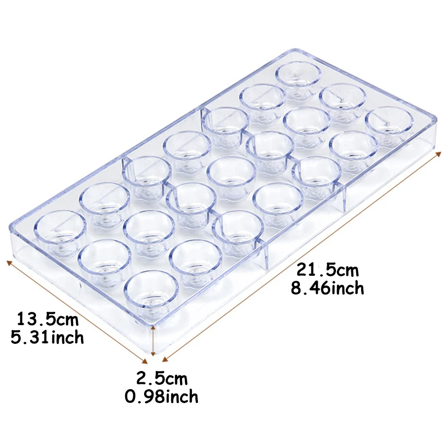 21-Hole Rose Style Transparent Hard Plastic Chocolate Molds Candy DIY Making Tool Household Kitchen Baking Accessories