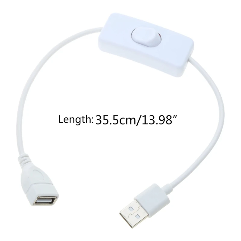 30CM USB Nam Nữ Mở Rộng Dây Cáp USB Có Công Tắc Bật/Tắt Dây