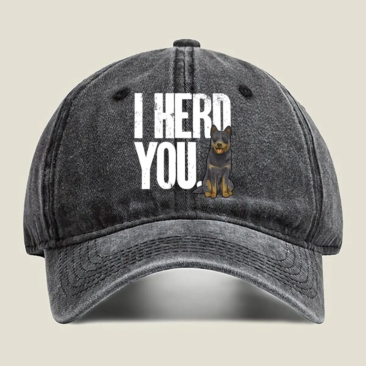 

Мытая бейсболка «Herd Dog Pet, Meme Design»