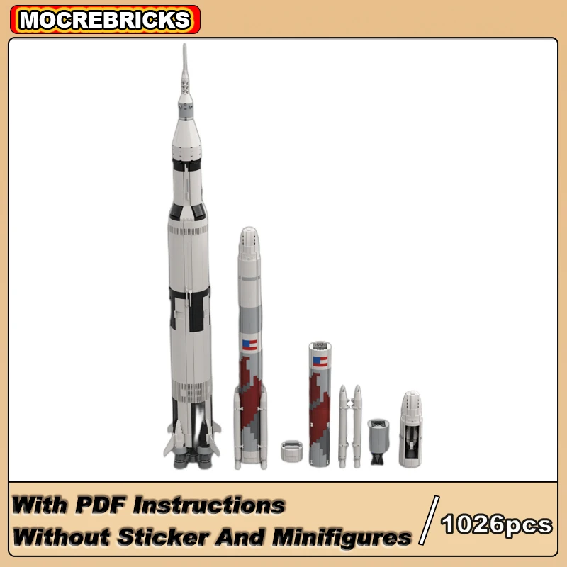 MOC Building Blocks ULA Vulcan Centaur Space Heavy Carrier Rocket Universe Model High-tech Bricks Toys Childrens Creative Gifts