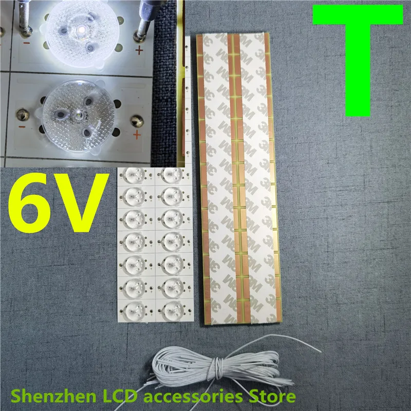 100%NEW high quality 3v  6v  SMD Lamp Beads with Optical Lens Fliter for  LED TV Repair UA32F4088AR/J 2013SVS32H 9 REV1.8 130103