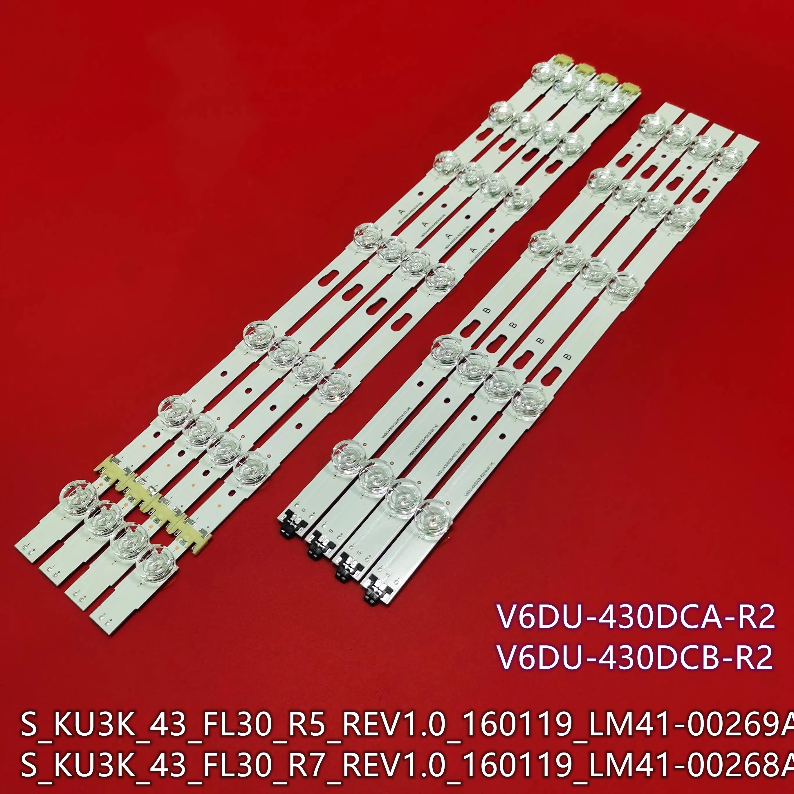 V6du-430dca-r2 V6du-430dca-r2 Strip Led untuk Ue43ku7000 Strip Ue43mu7000 Strip Ue43mu6105k