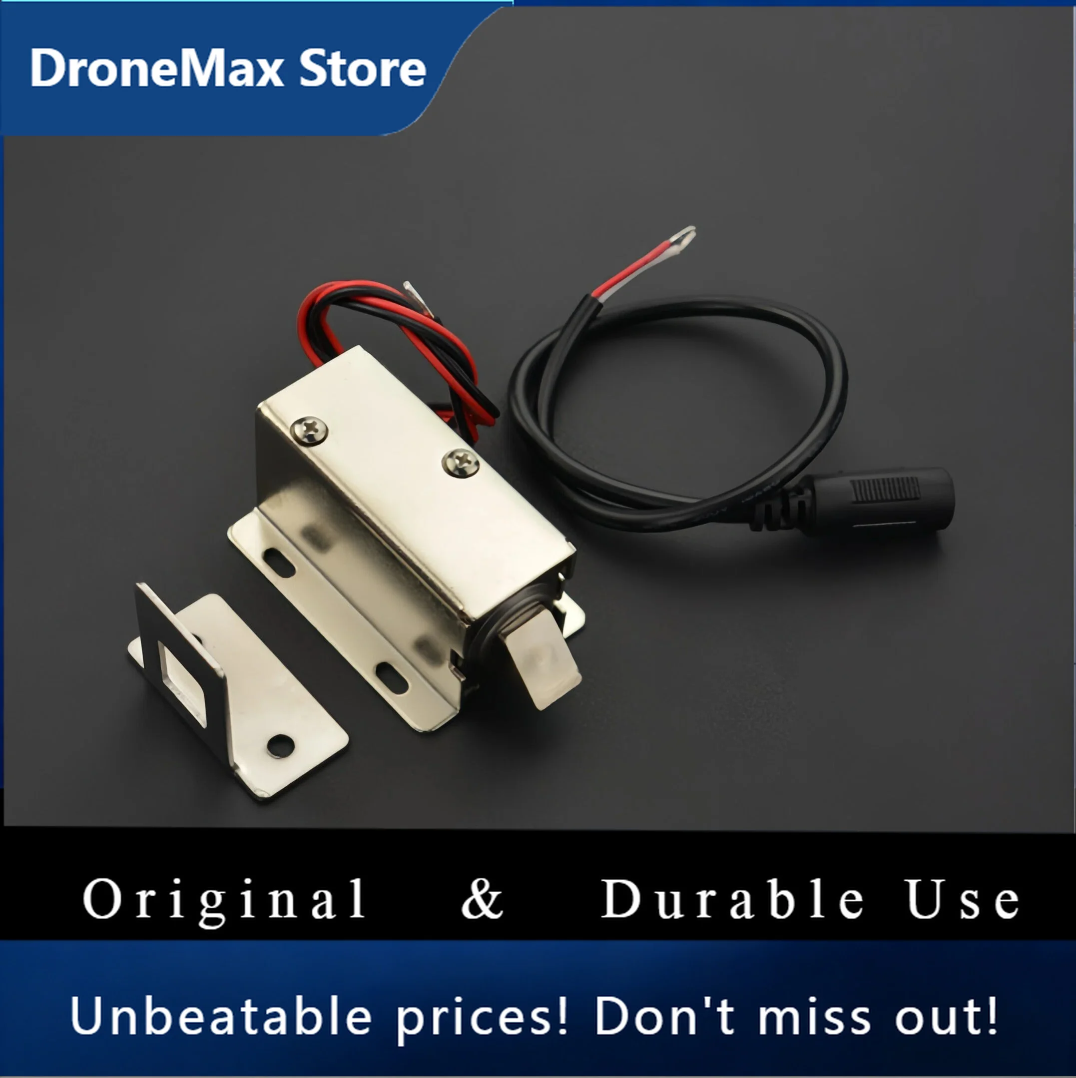 DroMa12V Slant Electric Strike Lock 0.4A 10mm Stroke Fail-Safe For Drawers Cabinet Access Control