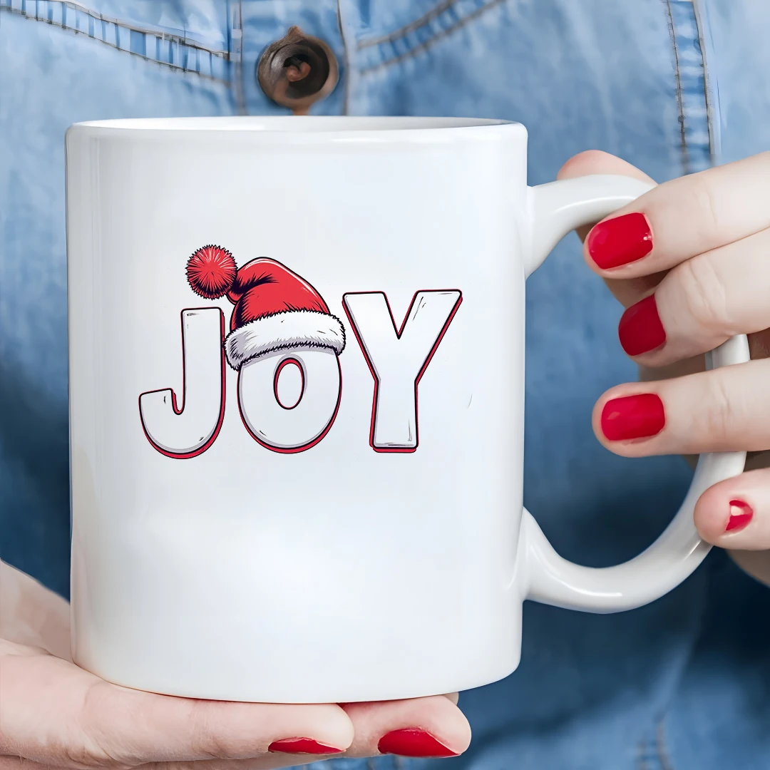 11oz كوب الفرح قبعة عيد الميلاد كوب كرتوني شخصية الإبداعية زجاجة ماء هدية الكريسماس كوب للأطفال الأسرة مكتب فنجان القهوة