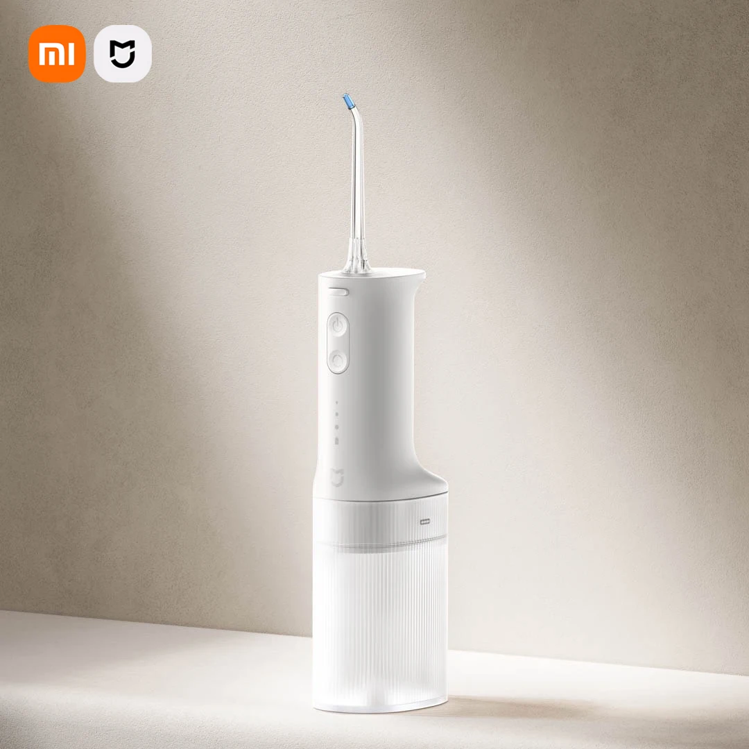 XIAOMI MIJIA Oral Irrigator Dental Irrigator High Frequency Pulse Teeth Oral Flusher 200ML Water Tank Tooth Cleaner MEO701