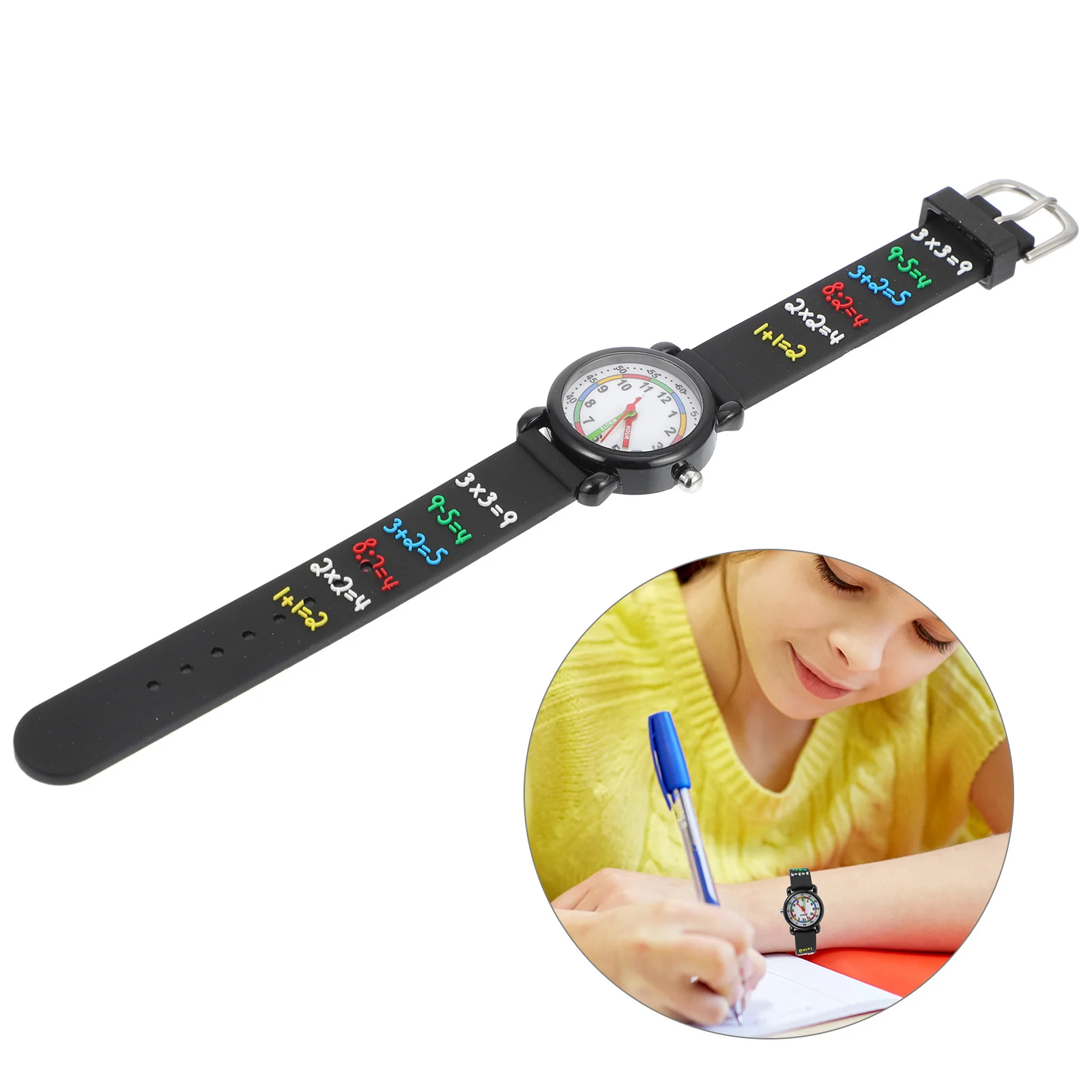 

Lovely Waterproof Kids Cartoon Watch 3D Children Watch Clear Dial School Birthday Christmas Gift Student Time Learning