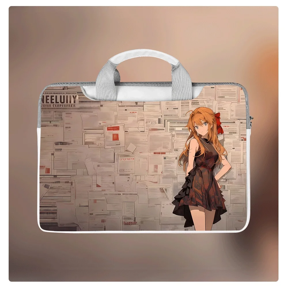 

EVA Neon Genesis Evangelion Laptop Shoulder Bag 13 14.6 15 Inch Waterproof Large Capacity Laptop Briefcase Protective Cover Gift