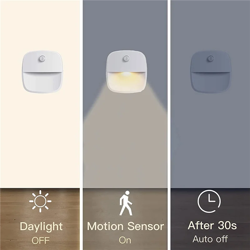 

A04G-9X Indoor Motion Sensor Light,Battery Operated LED Night Light, Automatic Stair Night Light For Hallway