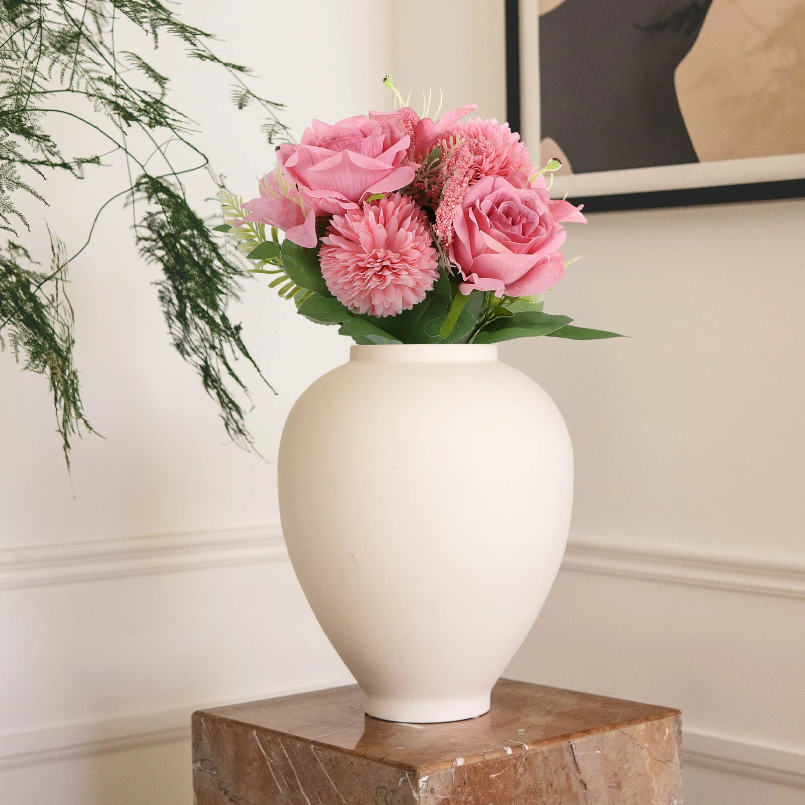 

Delicate Simulation Bouquet Long-Lasting Artificial Flower Decoration Home Living Room Wedding Party Thanksgiving Fake Flower