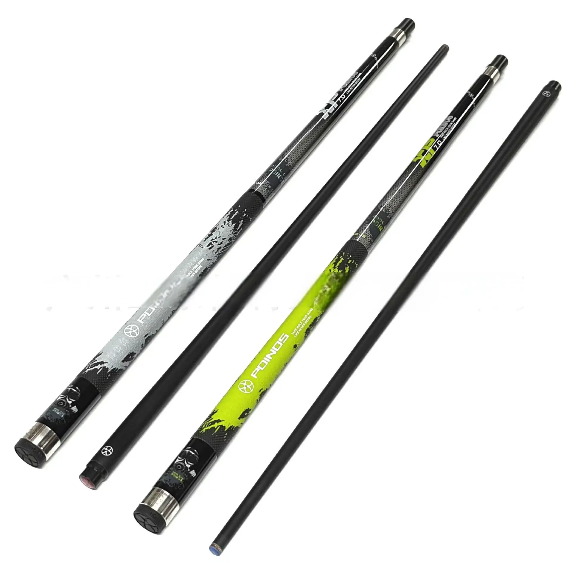 hit productHigh Quality Carbon Fiber 1/2 Split Pool Rod Maple Stainless Steel Alloy Joints Multiple Colors Optional Tighter Bull