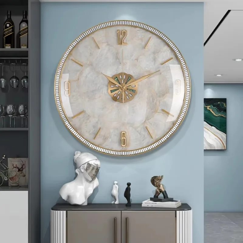 Nordic Silent Battery Art Wall Clocks Modern Aesthetic Metal Living Room Wall Clock Big Design Orologio Da Parete Home Decor