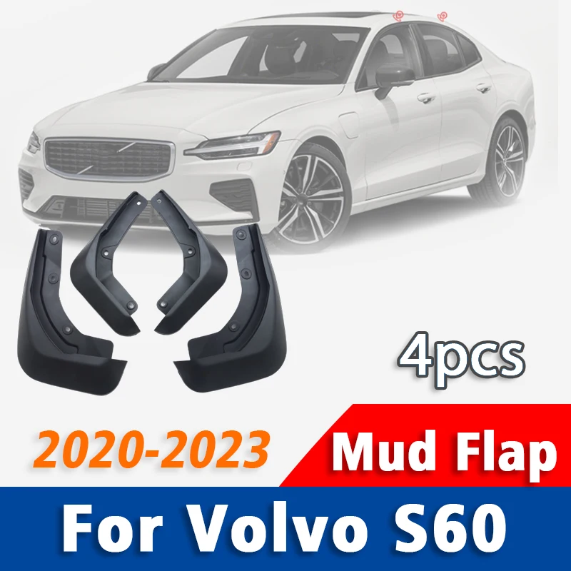 

2020 2021 2022 2023 FOR Volvo S60 Mud Flap Guard Splash Mudguads Fender Car Accessories Mudflaps Front Rear 4pcs