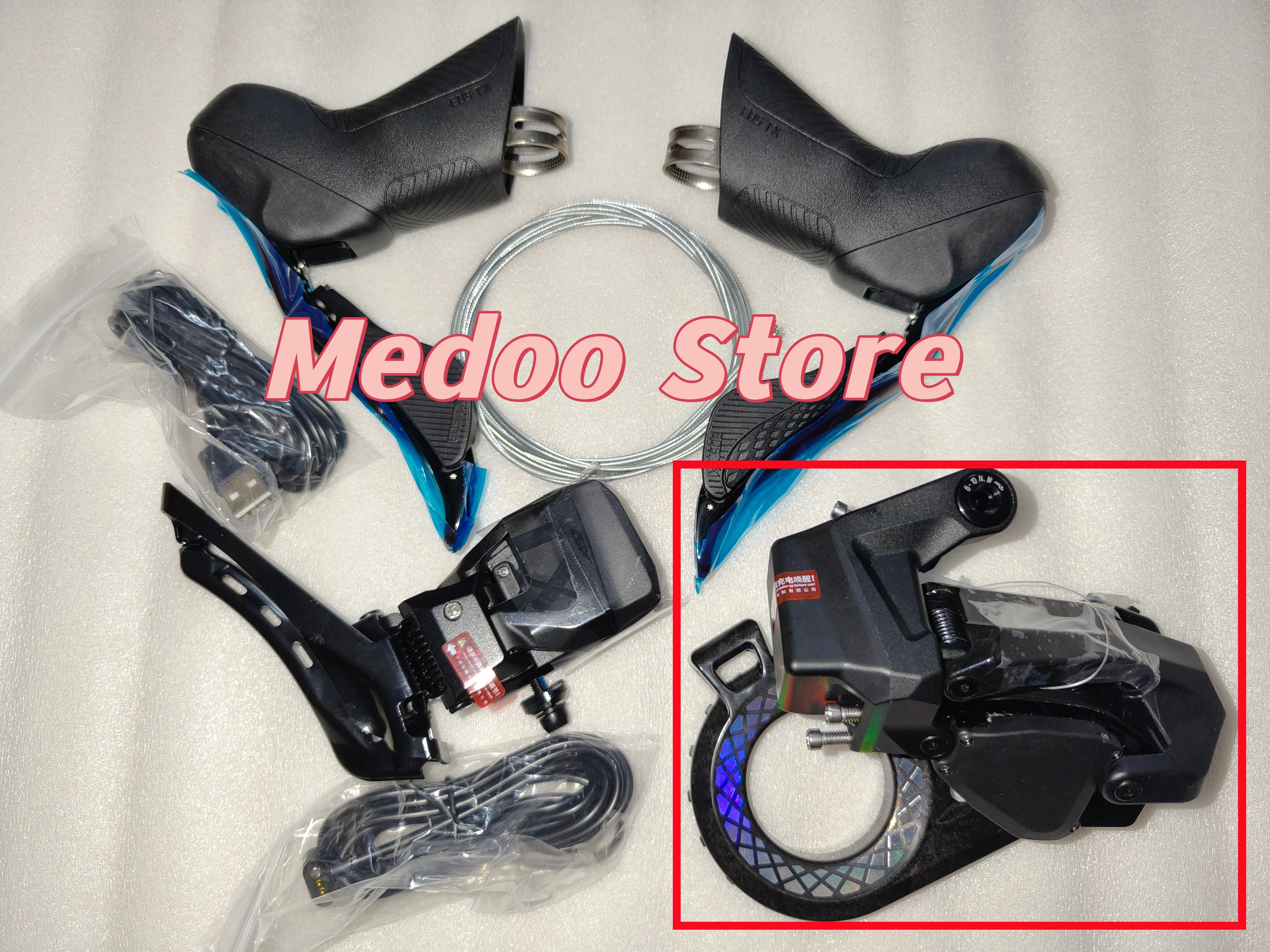 

WHEELTOP EDS TX RA6000 Groupset Electronic Wireless Carbon, rim brake, 7-14s, over size carbon pulley wheel