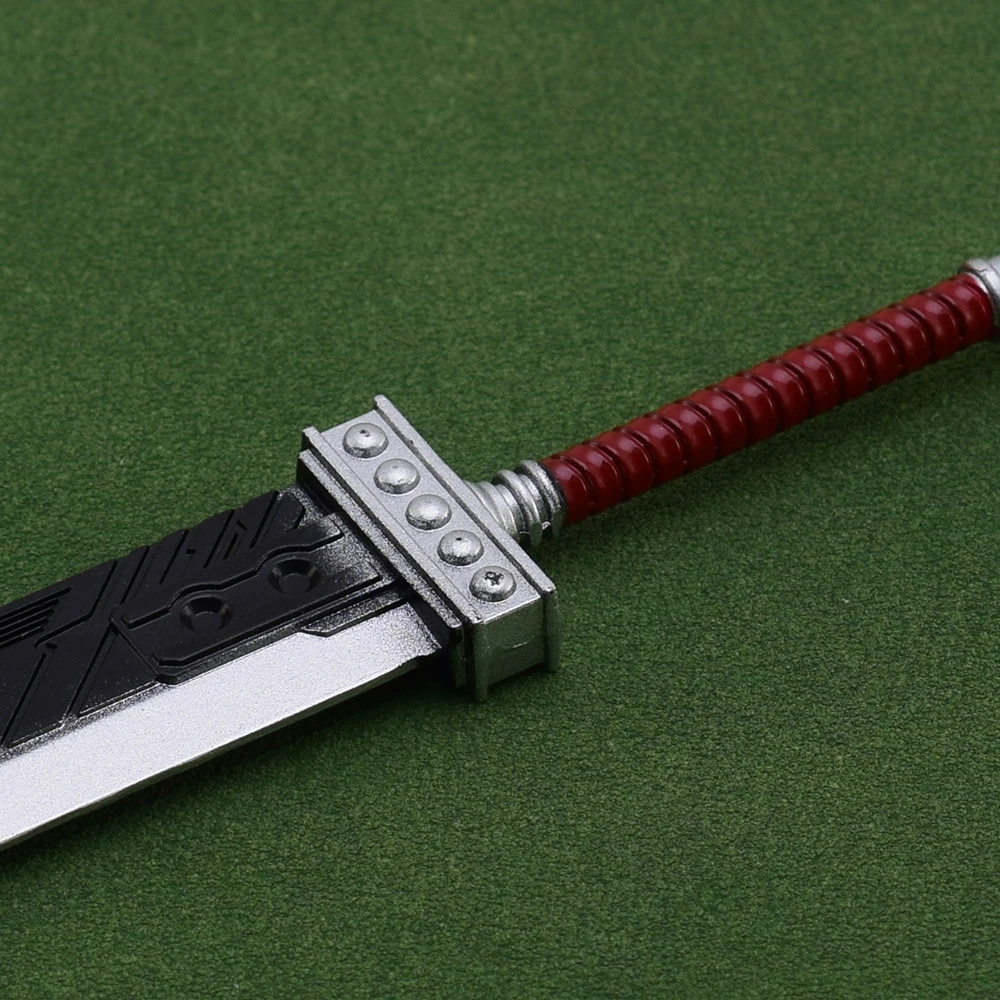 22cm Final Buster Sword Cloud Strife Fantasy VII FF7 Game Peripherals 1:6 Metal Weapon Model Keychain Collection Crafts Toys Boy