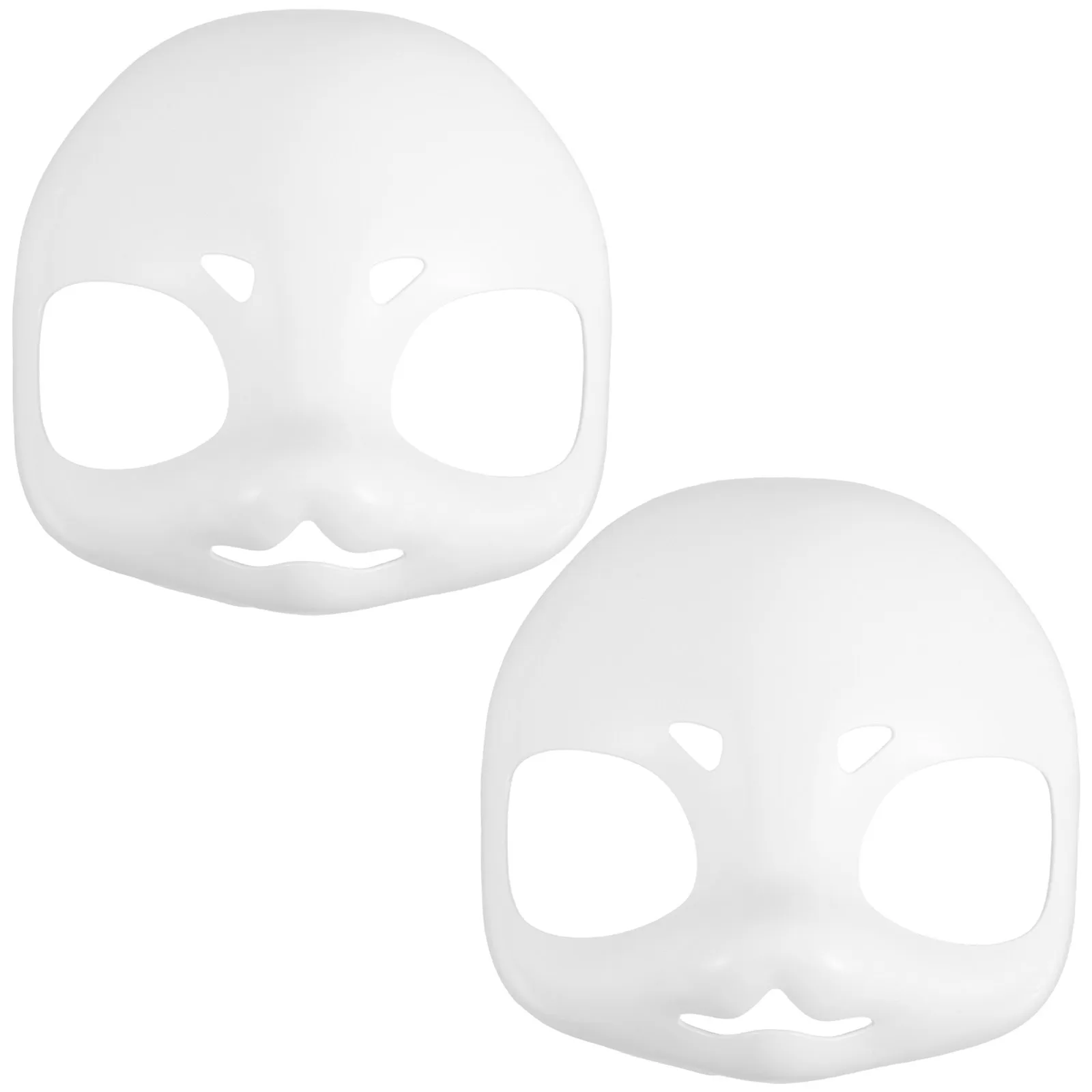 

2 шт. Белые неокрашенные заготовки масок в виде животных (черепа) для самостоятельного изготовления костюмов на Хэллоуин, маскарадные аксессуары, DIY маска животного