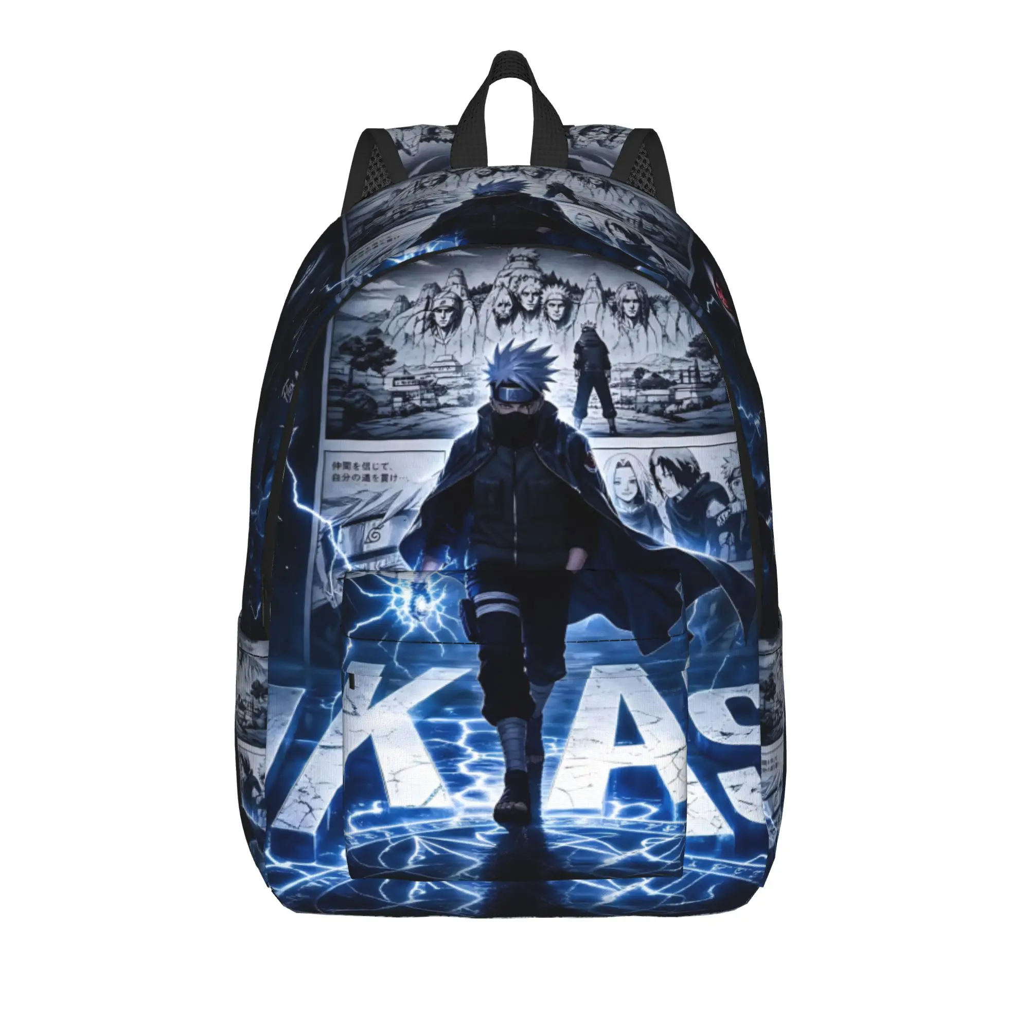 Fashion Naruto Anime Theme Backpack  Mochilas Daily For School Retro Washable Rucksack