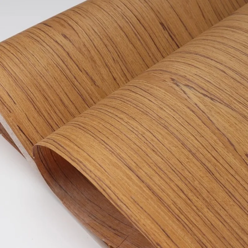 L:2.5Meters Width:58cm T:0.2mm Technological wood teak veneer furniture booth decoration veneer Engineering wood veneer