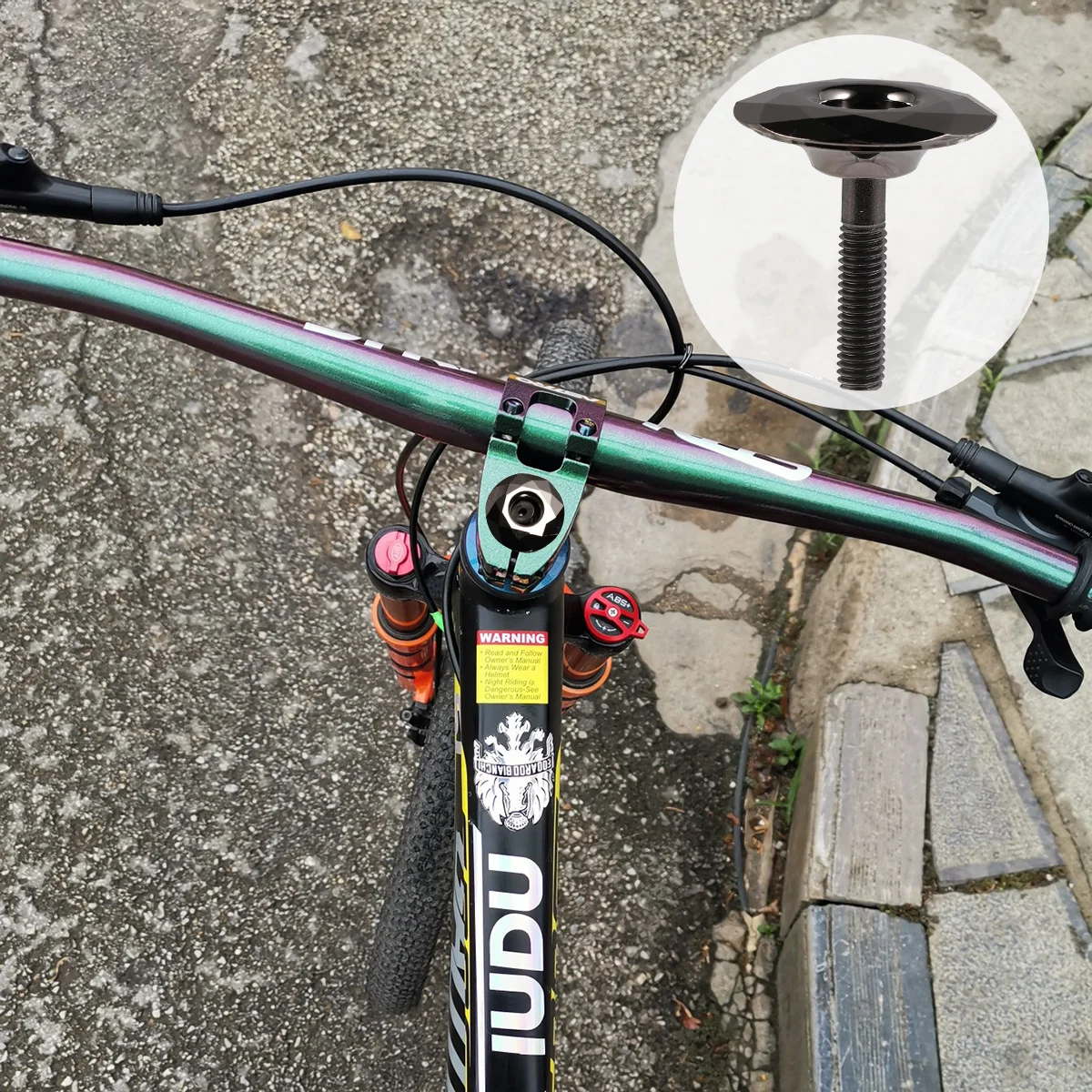 

Крышка велосипедной гарнитуры из алюминиевого сплава 28,6 мм для передних вилок, крышка выноса горного велосипеда, легкий, прочный, ремонт велосипеда