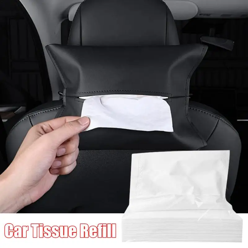 50/100 Sheets Car Tissue In Side For Car Tissue Box Paper Refill For Vehicle  Visor Home Bathroom Usage