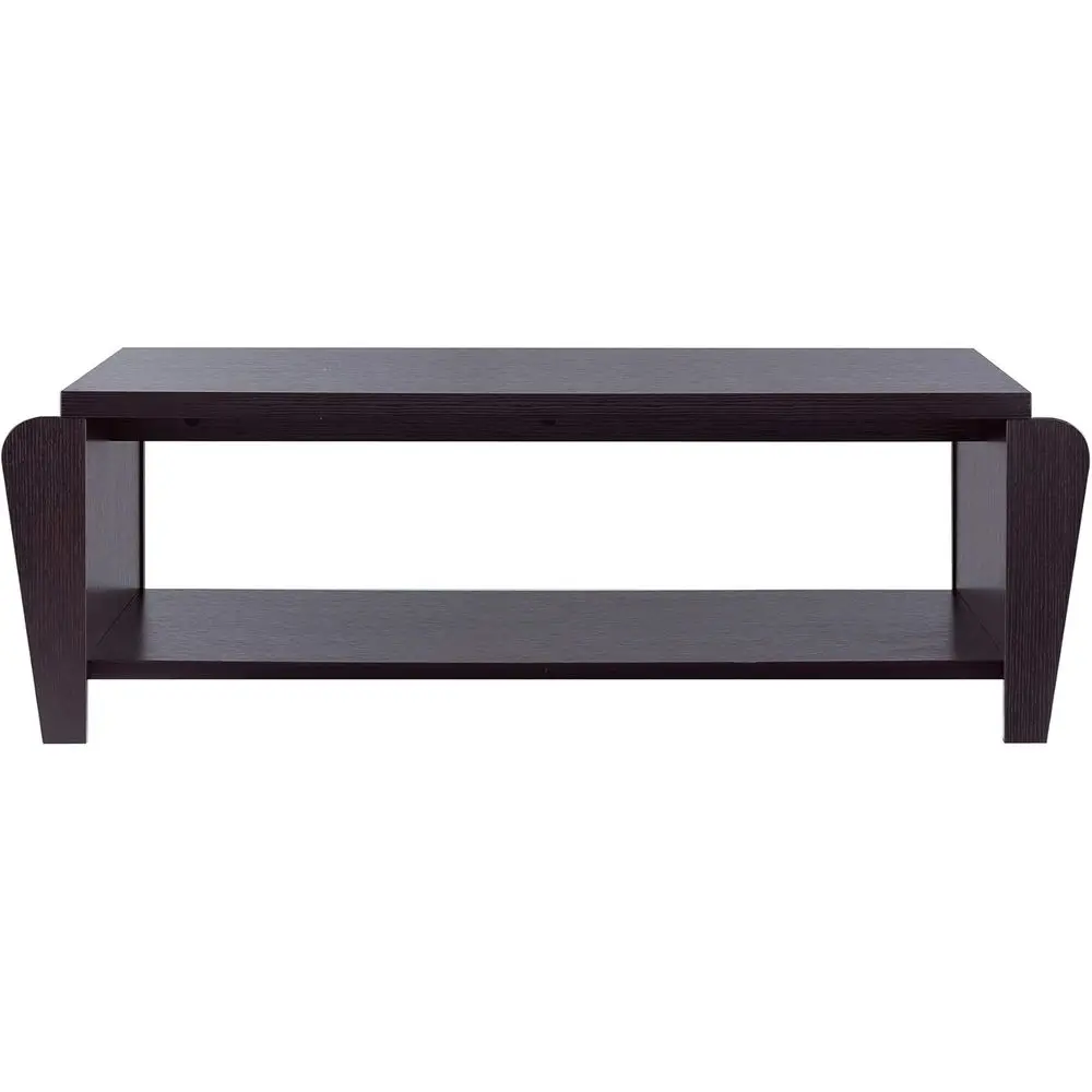 

Presque Recular Coffee Table with Open Shelf, Puccino