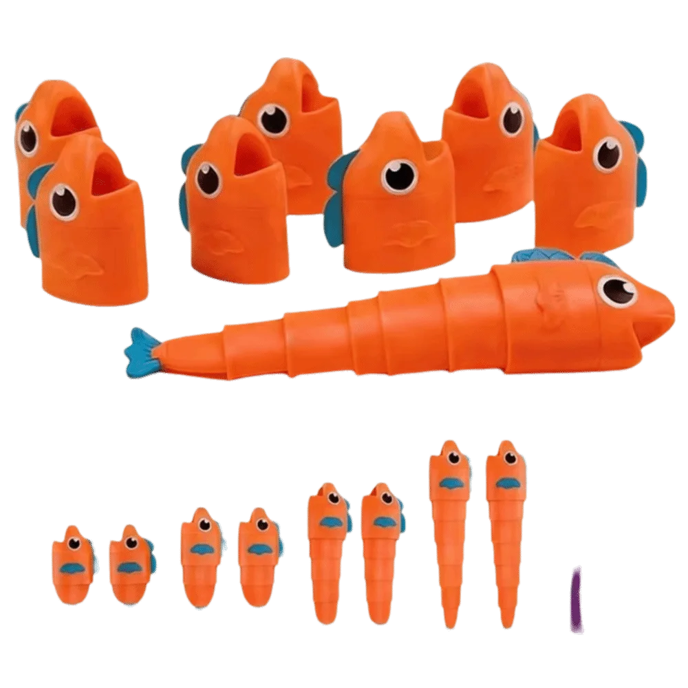 Extendable Design Fishing Master Table Stretchable Body Children Gits Educational Puzzle Toy Cartoon Style