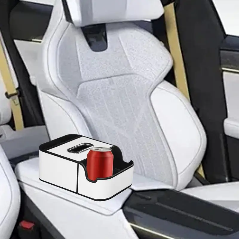 For Refer To Description Auto Console Organizer Armrest Tissue Box Car Armrest Box Extender Arm Rest Organizer Car 2 Drink Cup