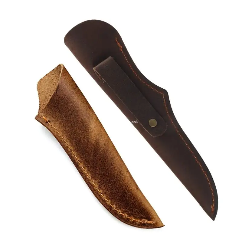 Cowhides Leather Knife Knife Sheath Protector Cover Multifunction Straight Knife