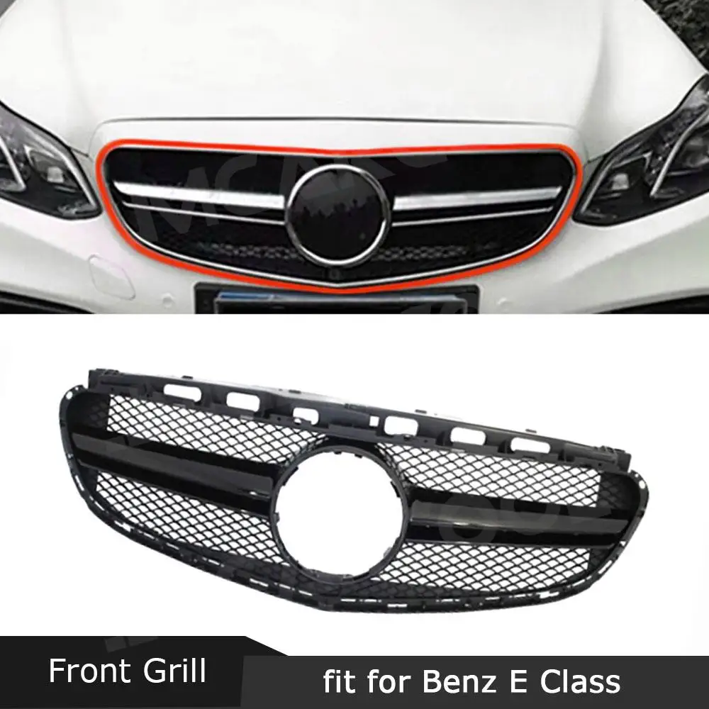 

JMCARCOOL Car Front Bumper Grille Racing Grill Mesh Tuning Accessories for Benz E Class W212 E250 E300 2013- 2015 Car Styling